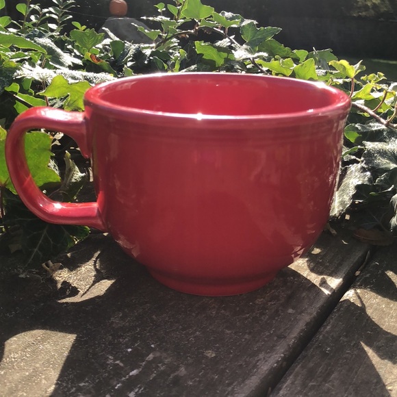 Jumbo Red Coffee Mug/ Soup Bowl - Picture 2 of 4